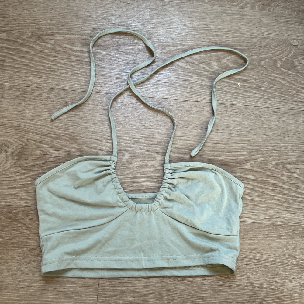 Stylish Ruched Halter Top